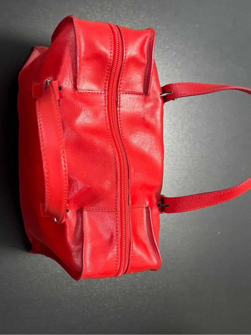 GENNY Made In Italy Red Leather Bag Purse
